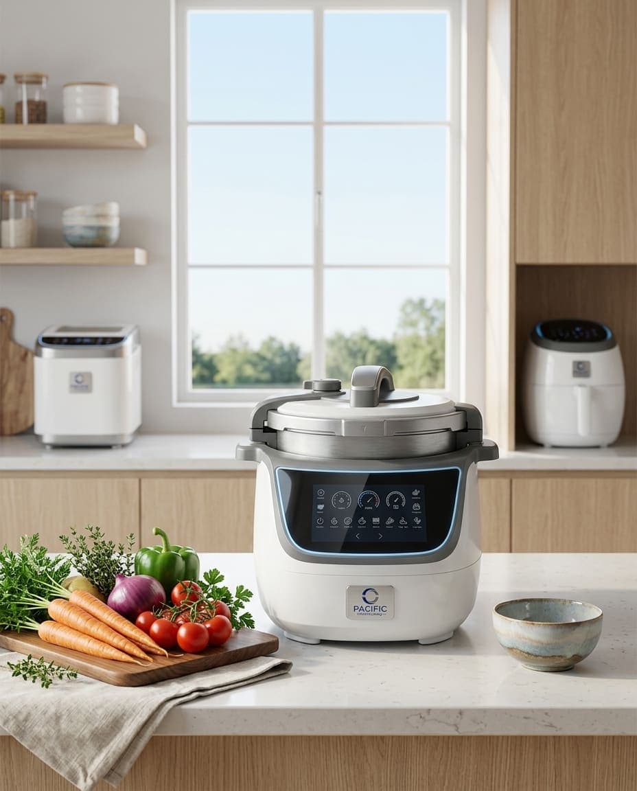 Pacific multi cooker on a bright modern kitchen counter
