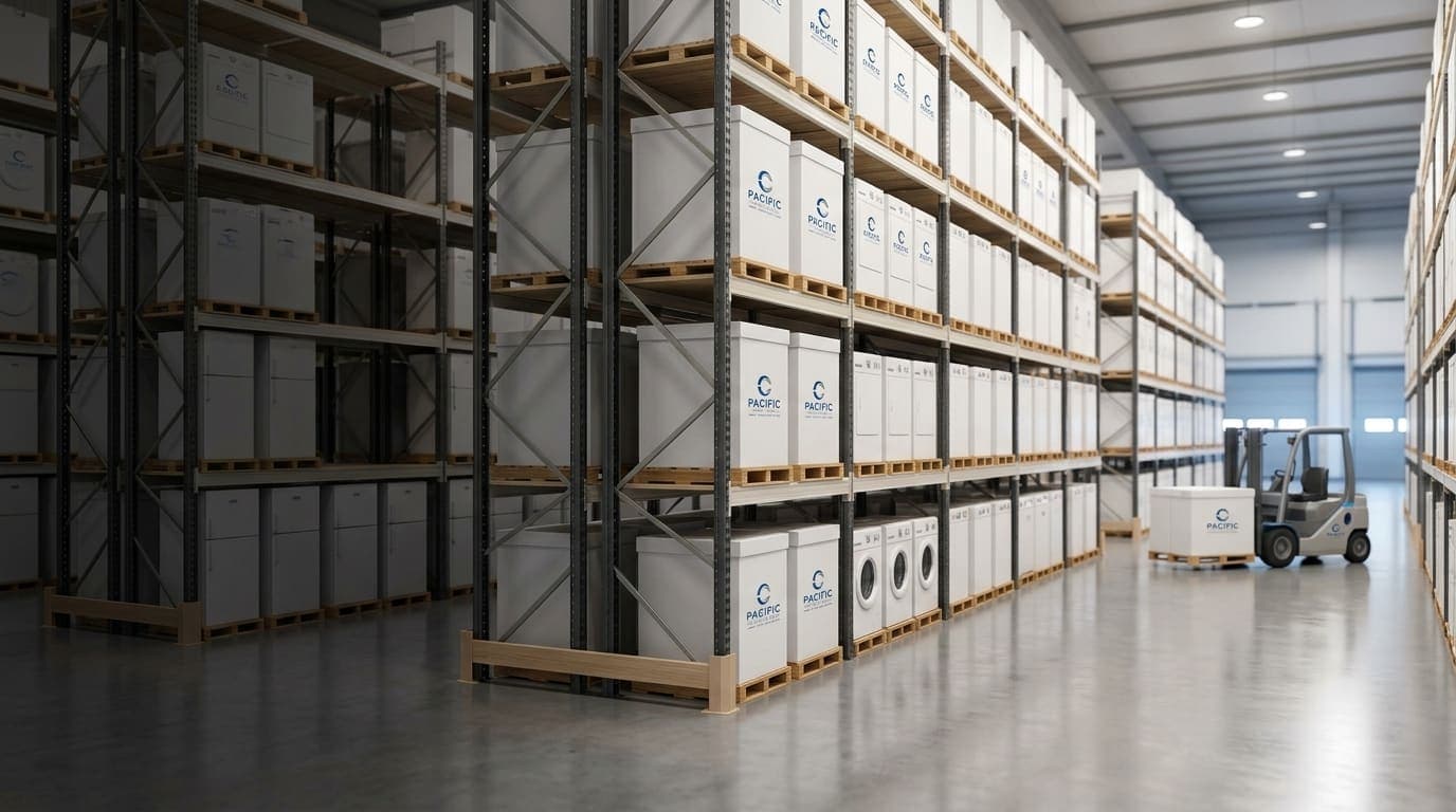 Warehouse and distribution network
